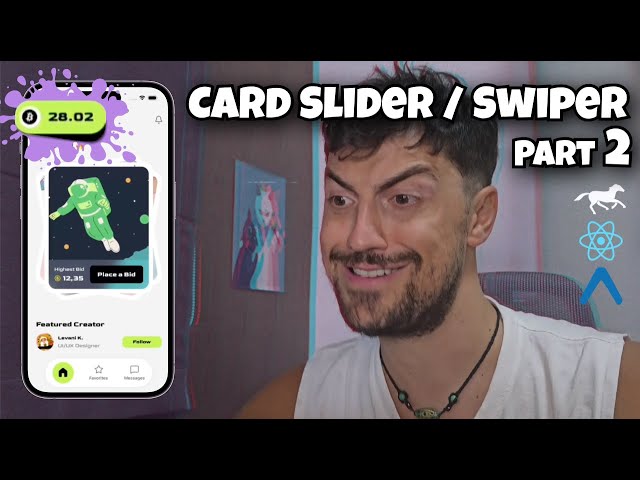 React Native card swiper app — Part 2: Badge Animation (Expo + Reanimated 4)