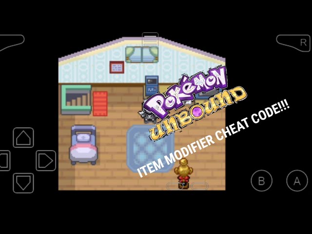 Pokémon Unbound Item Modifier Cheat Code | Pokémon Unbound