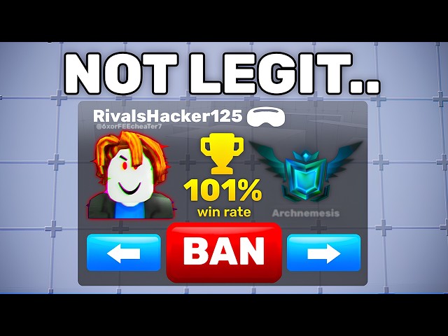 Banning Hackers with ADMIN POWERS in Ranked.. (Roblox Rivals)