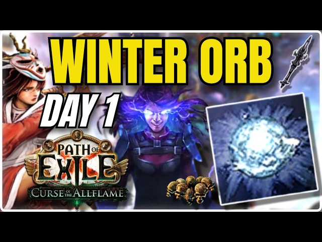 One of my Best Starters Yet - Day 1 Build Update for Winter Orb - Path of Exile 1