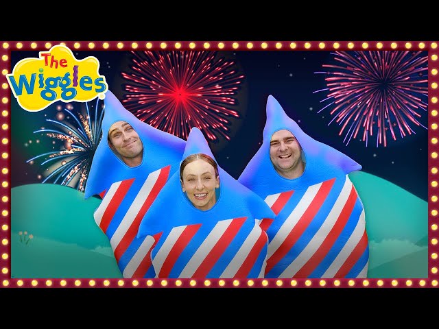 Hopping, Jumping, Fireworks in the Sky  🎆 The Wiggles 🚀 Fun Song for Kids