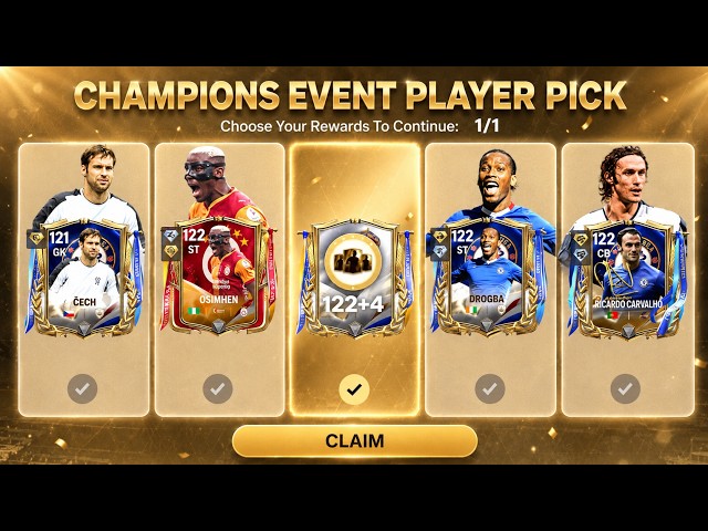 OMG! Luckiest Day Ever As We Packed 122 OVR Drogba, Petr Čech, Osimhen, Palmer From Champions Event!