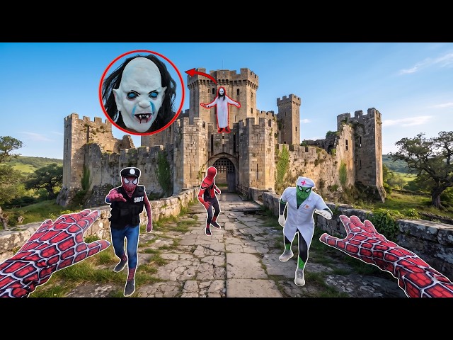 Team Spider-Man Confronts Vampire During an Investigation at an Ancient Castle ( Action POV )