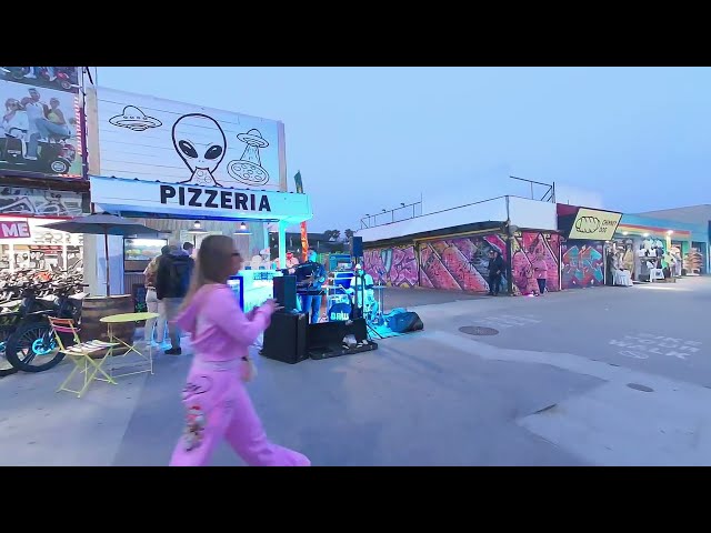 The Drive performs on the Venice Boardwalk, Venice Beach California 8k VR180