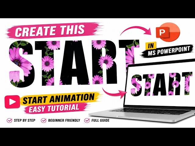 Create This START Animation in MS PowerPoint | Easy Tutorial