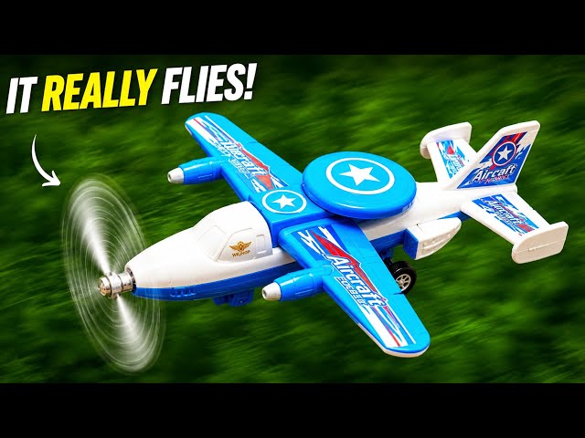 How to Make a Flying RC Airplane from a Plastic Toy ✈️