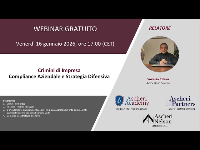 Crimini di impresa: compliance aziendale e strategia difensiva