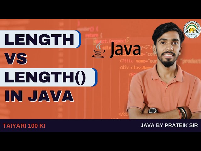 Length VS Length ( ) Arrays in Java Class 10 Icse | By Prateik Sir #icsecomputer #java #icseclass10