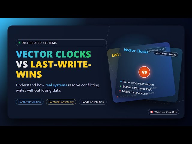 Vector Clocks vs Last-Write-Wins: Conflict Resolution in Distributed Systems Explained