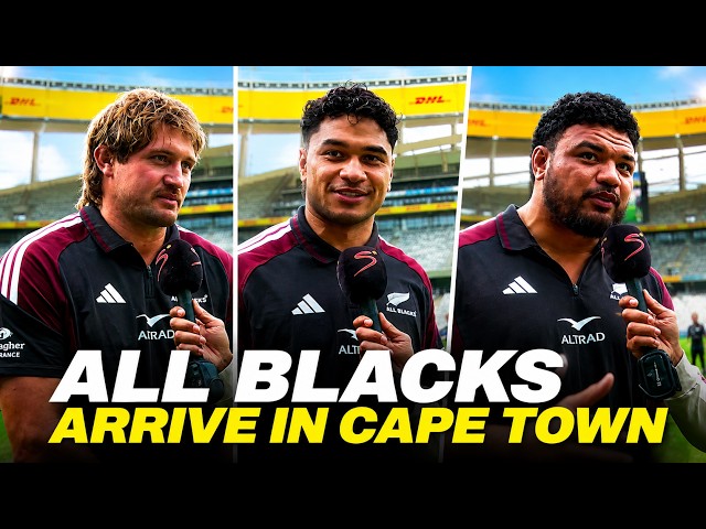 All Blacks React to Massive Support In Cape Town 🇳🇿🇿🇦 | Rugby's Greatest Rivalry