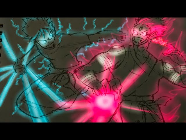 Drawing gojo vs sukuna manga fan art #@drawzo7  # colouring tutorial