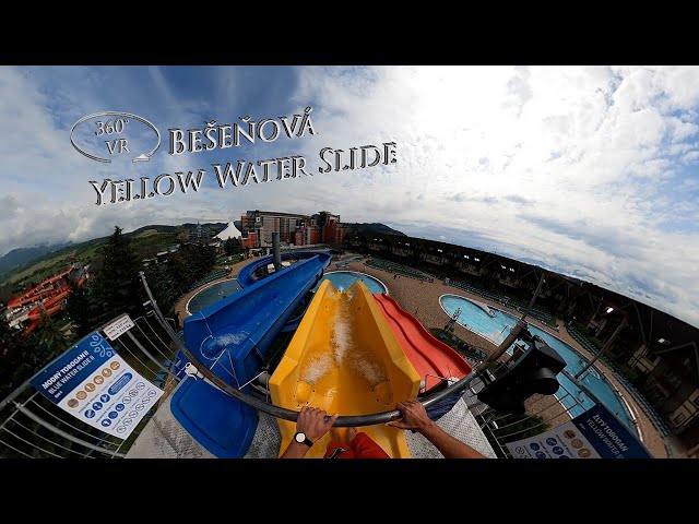 Bešeňová Yellow Water Slide 360° VR POV Onride