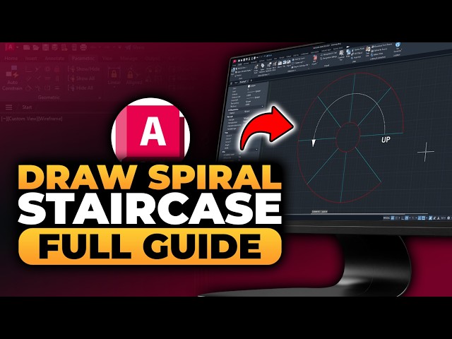 How To Draw Spiral Staircase in AutoCAD (𝟮𝟬𝟮𝟲) | BEST FULL GUIDE | NO Yapping, To The Point & EASY!