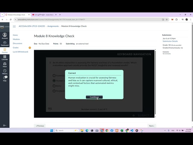 Module 8 Knowledge Check | Implementing Generative AI Applications