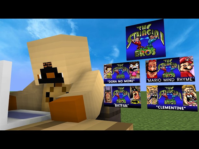 Minecraft Animator Reacts to 4 Popular Animations of The Stringini Bros