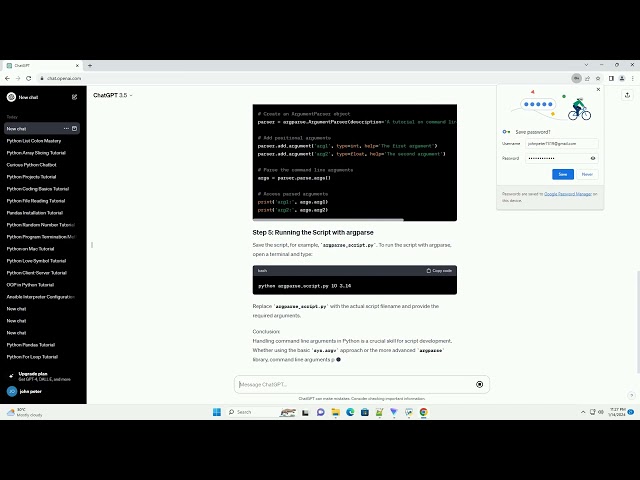 command line arguments in python w3schools