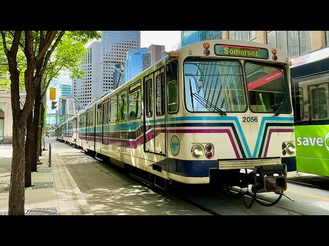 57 C-TRAINS IN DOWNTOWN CALGARY, ALBERTA!!! 4 Car Trains, U2's, and MORE!!!!