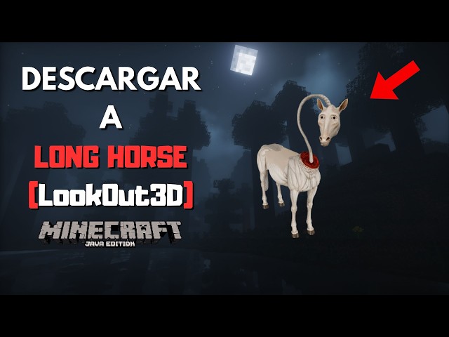 How to Install the LookOut3D Horse in Minecraft Java | creepyhorse.jar