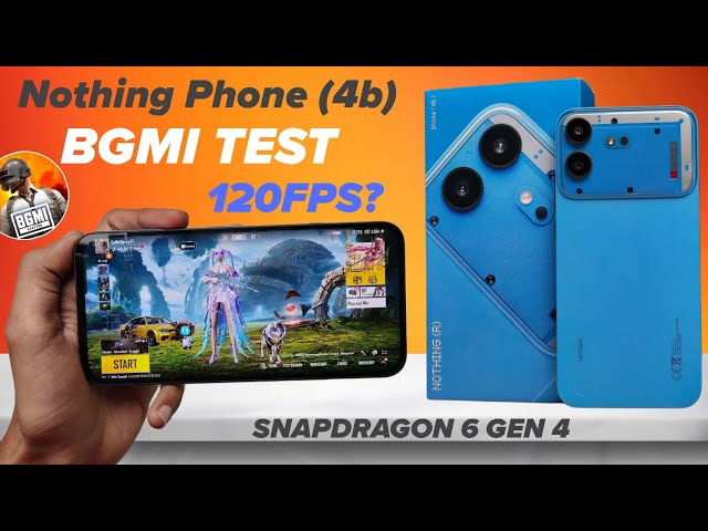 Nothing Phone 4b Bgmi Test Review - Heating, Gyro & Battery Drain Test