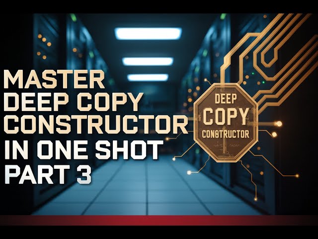 Deep Copy Constructor | Anil Dora | Deep Copy Program | Deep Copy Definition ,Concept and Usage