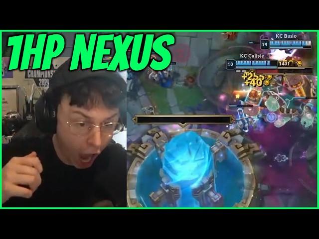 Caedrel Investigates CRAZY 1 HP Nexus End In KC VS NAVI