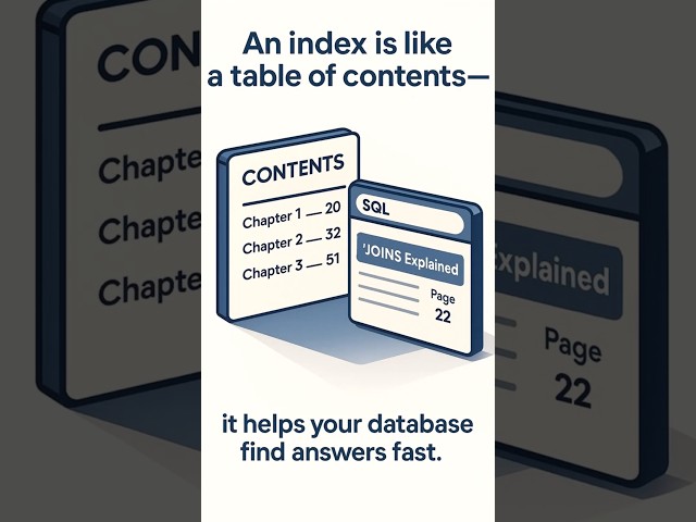 What is an INDEX in a SQL database?