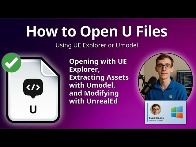 How to Open U Files (Unreal Engine Script Package)