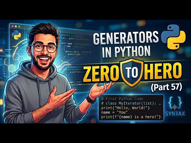 Generators in Python | Zero to Hero (Part 57)