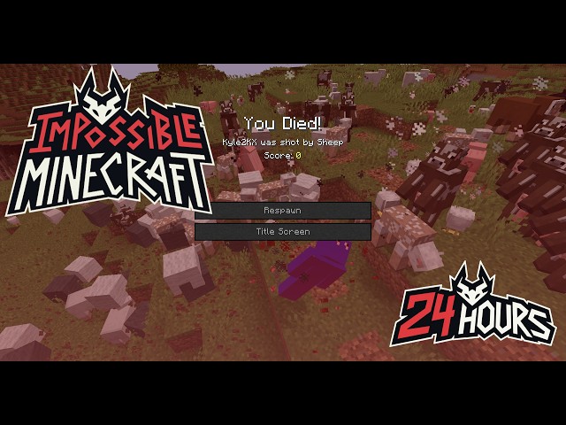 I Played Impossible Minecraft for 24 Hours...