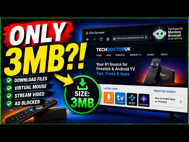 🔴 The BEST Browser For Firestick & Android TV? (Only 3MB!)