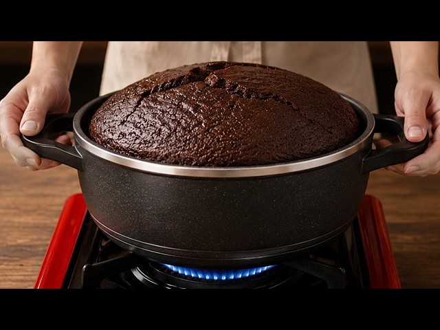No oven, No eggs, No milk! The easiest chocolate cake recipe at home!