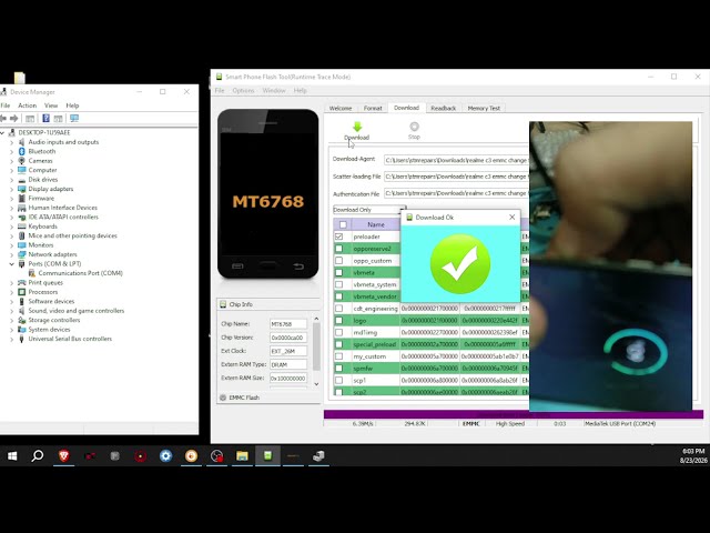 Change eMMC Only Realme C3 (RMX2020) Without Box | SP Flash Tool Only