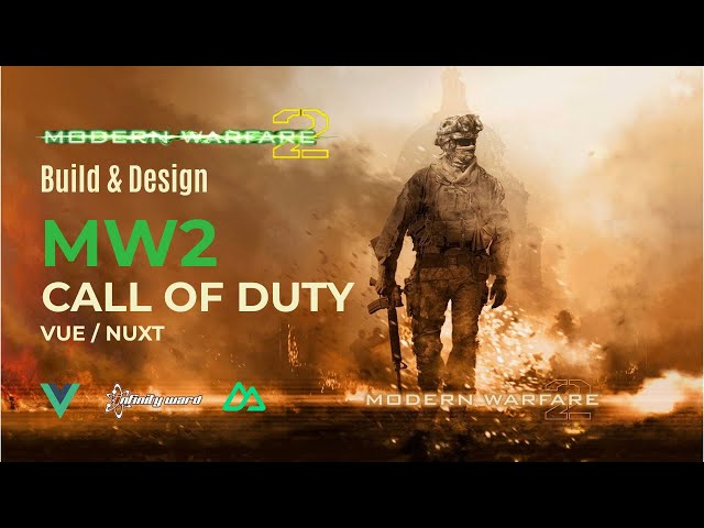 Build & Design Call Of Duty MW2 App/Website UI | Black Ops 7 | Nuxt Vue Html Css Javascript