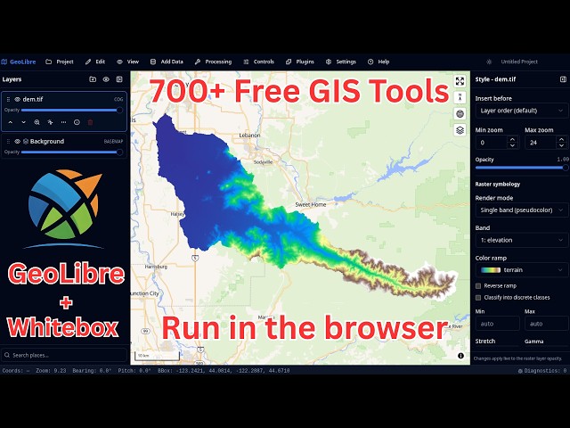 Geoprocessing in the Browser: 700+ Free GIS Tools in GeoLibre, Zero Install