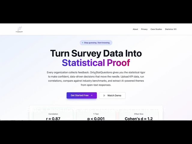 StatQuestions Tutorial