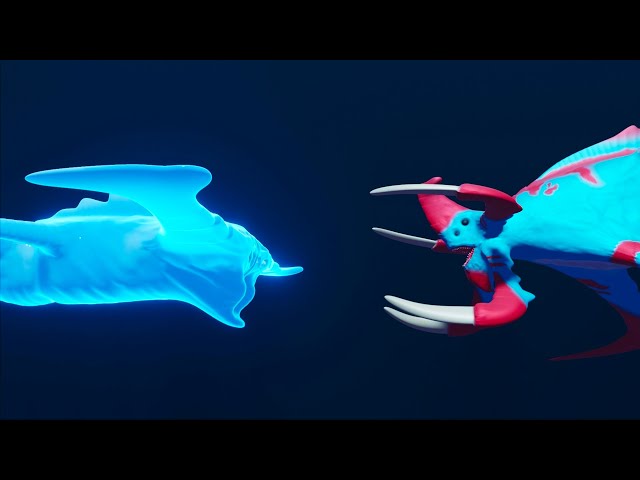 Reaper leviathan vs ghost leviathan | sea monsters animation