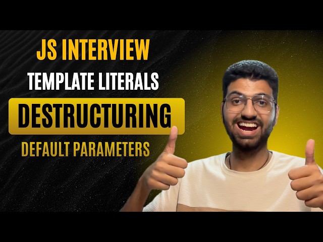 Template Literals, Destructuring & Default Parameters in JavaScript