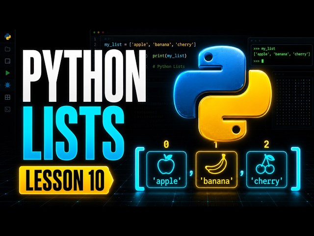 Python Lists & List Methods for Beginners | Lesson 10 | Shahzeb Code