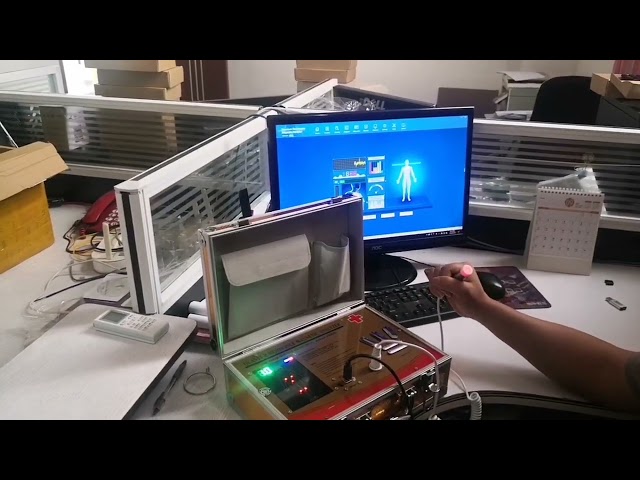 3 in 1 Quantum Resonance Magnetic Analyzer with golden color