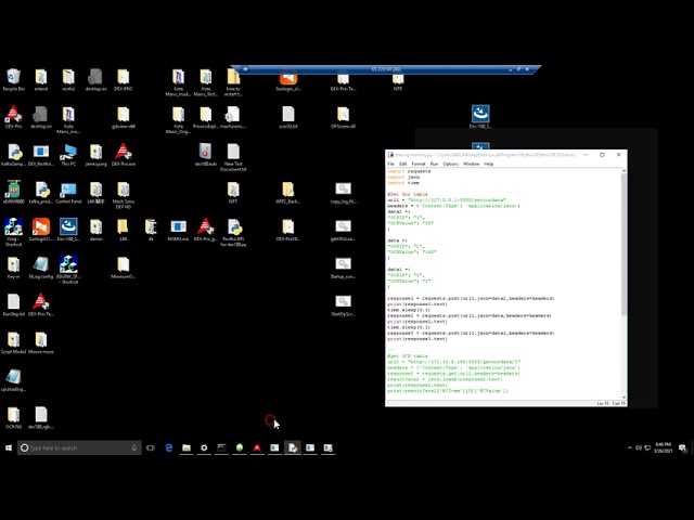 Mouse click dynamic position in static script