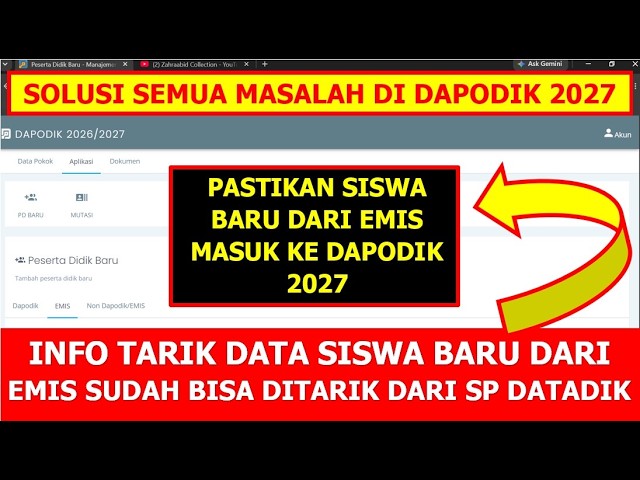INFO: NEW STUDENT DATA FROM EMIS CAN NOW BE PULLED VIA SP DATADIK TO DAPODIK 2027