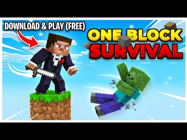 How to Download One Block in Minecraft PE & Java (Free & Easy)!! #mobile #games #viral 