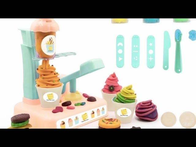 Colorful Ice Cream Clay Machine 🍭 | DIY Play Dough Ice Cream Fun for Kids | Pretend Play & 