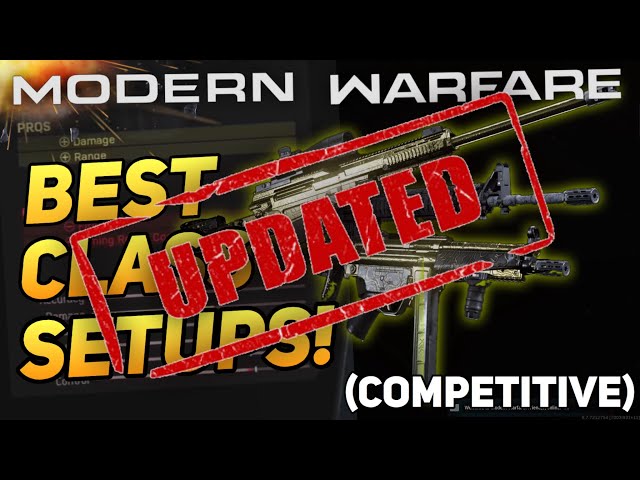 [UPDATED] Best COMPETITIVE Classes & Settings CDL / GB / CMG (CoD MW)