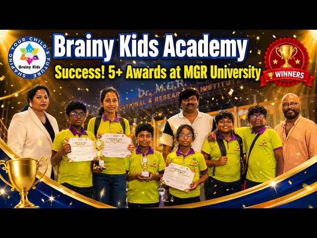 🏆 Brainy Kids Academy Shines at  Championship 2026 | Rubik's Cube Winners | Dr. M.G.R University