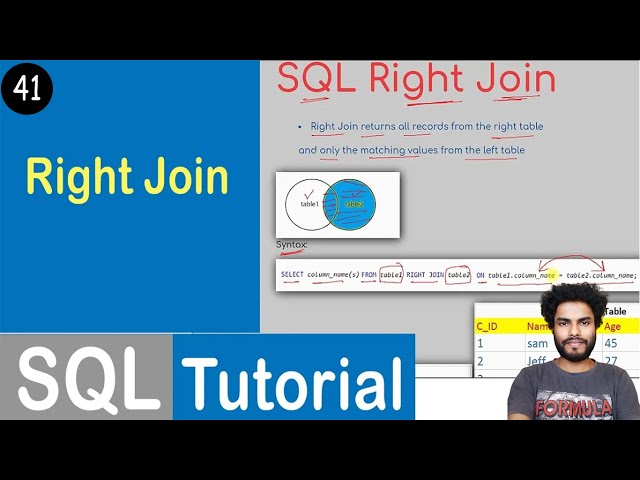 #41 Right Join in SQL | SQL Tutorial