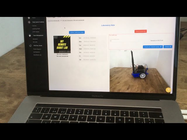 How to create a remote real robot lab in 5 minutes