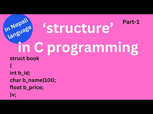 NEB Computer science quick revision  for  grade 12 NEB exam  2082 B.S. ( C structure p-1)