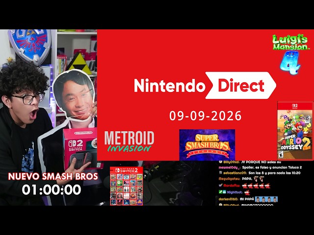 JV REACCION 2DO NINTENDO DIRECT  - MARIO ODYSSEY 2, NINTENDOGS, METROID 6 Y NUEVO SMASH BROS HYPEEEE