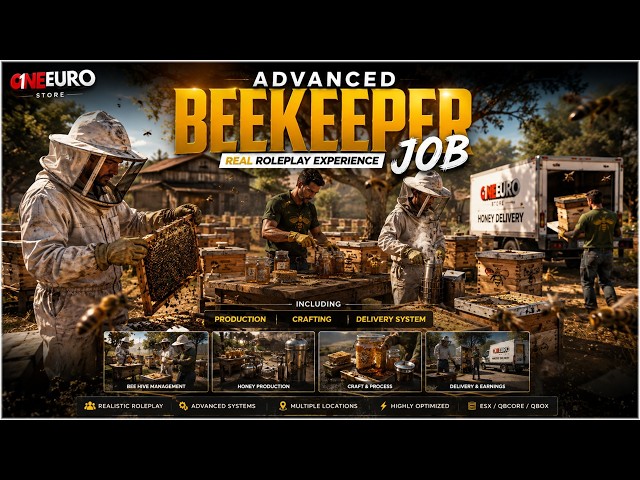 [1€]  Advanced Beekeeping Job - Fivem - OneEuro Store | DEADLY PARASITE GAMING